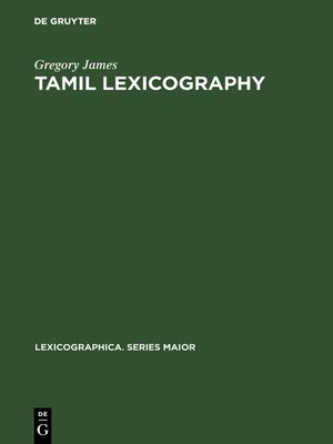 cover image of Tamil lexicography